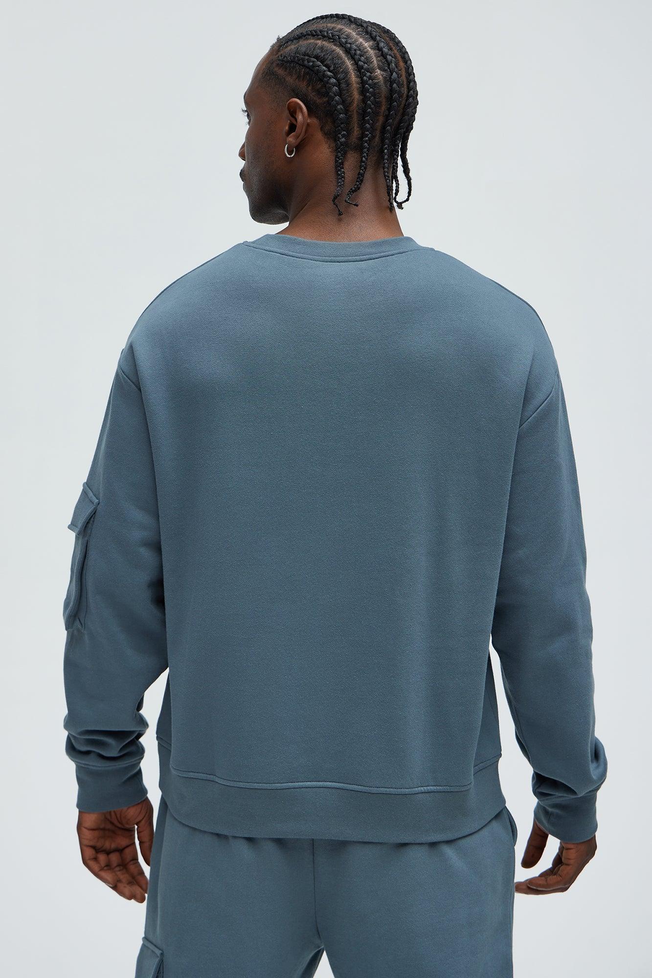 Classic Motors Crewneck Sweatshirt - Dusty Blue Product Image