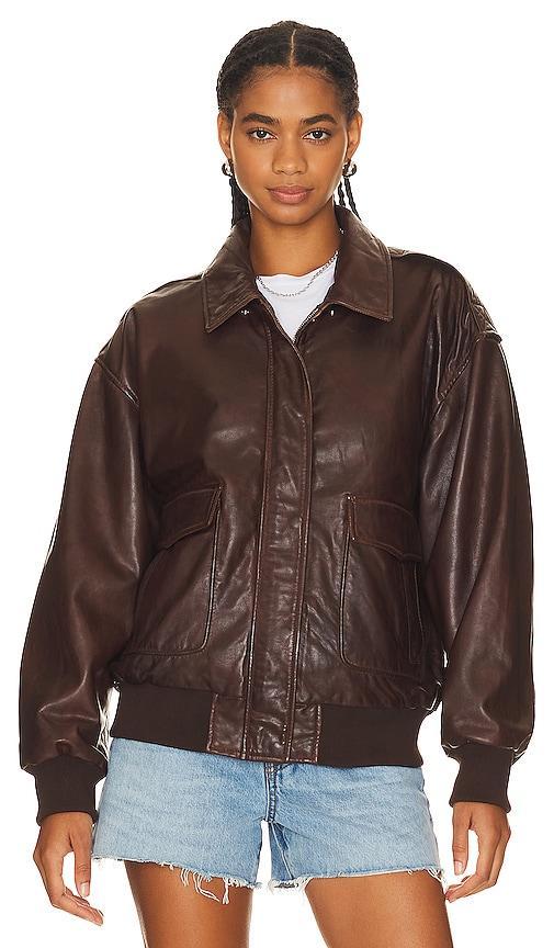 LAMARQUE Tatum Jacket in Chocolate. Product Image