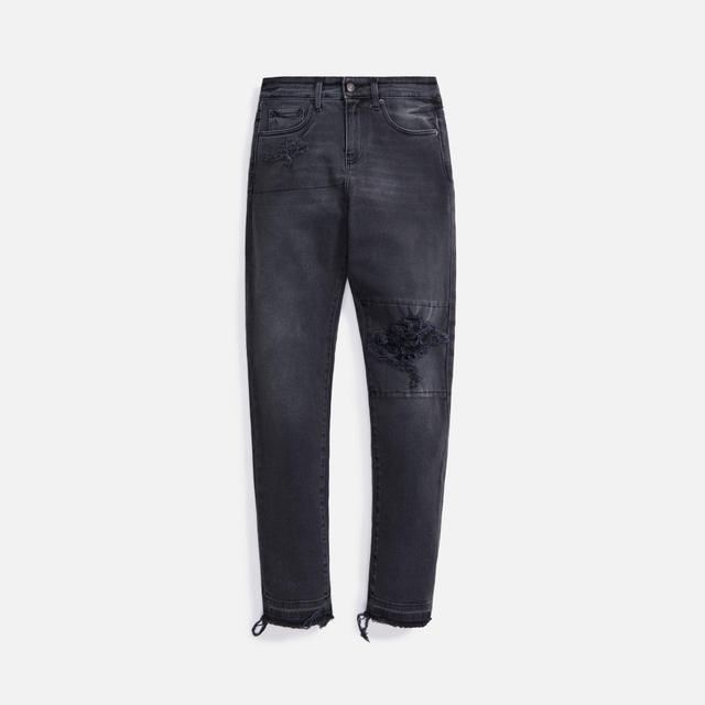 Val Kristopher Distressed Knee Denim - Faded Black Male Product Image