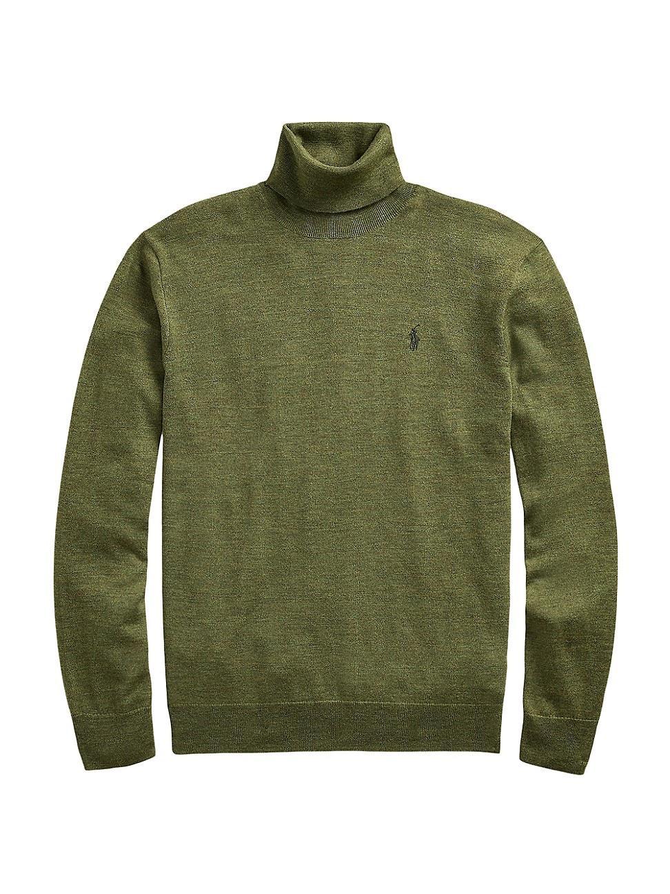 Mens Wool Turtleneck Sweater Product Image