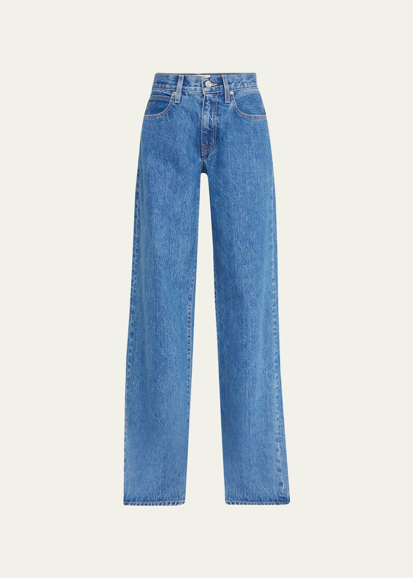 Mica Low-Rise Wide Relaxed Jeans Product Image