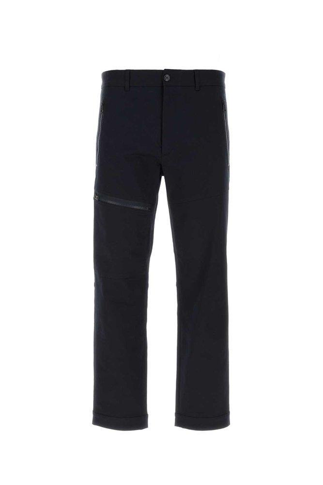 Logo Patch Cropped Cargo Pants In Blue Product Image