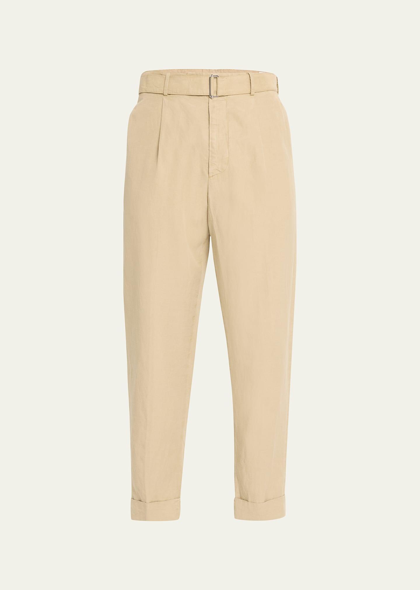 Mens Hugo Pleated Belted Pants product image