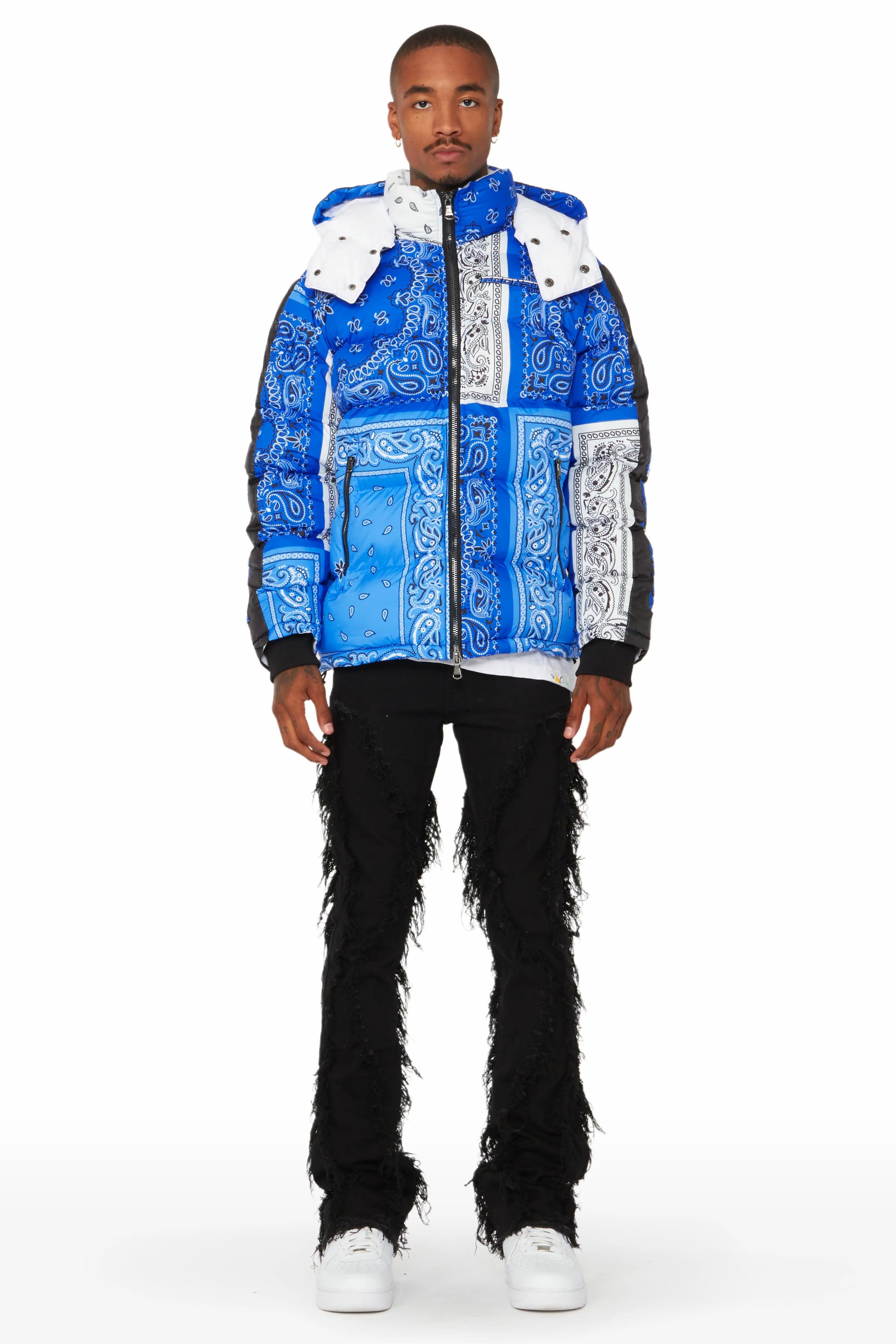 Kyro Puffer Jacket- Blue Male Product Image