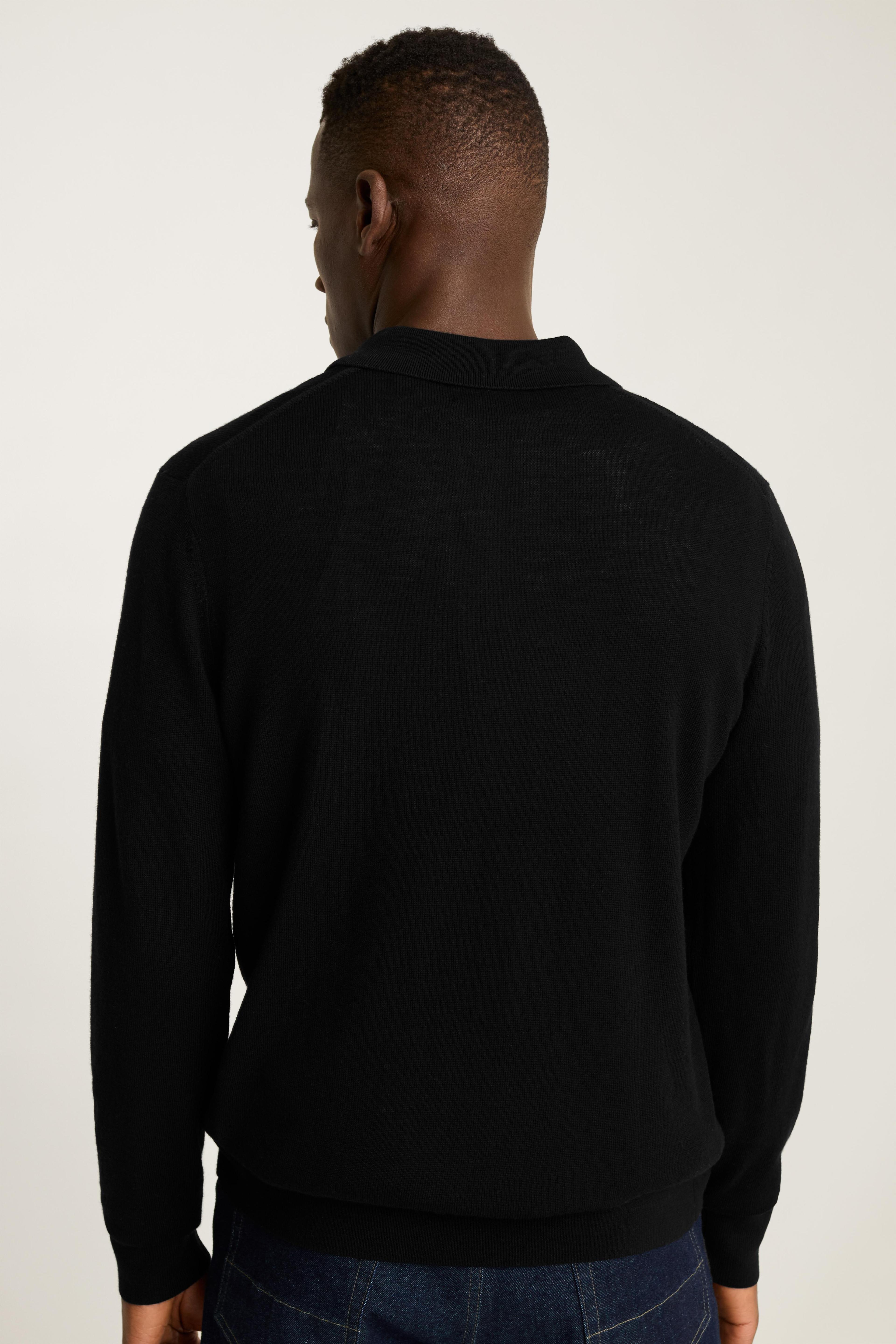 Hudson Long Sleeve Sweater Polo Product Image