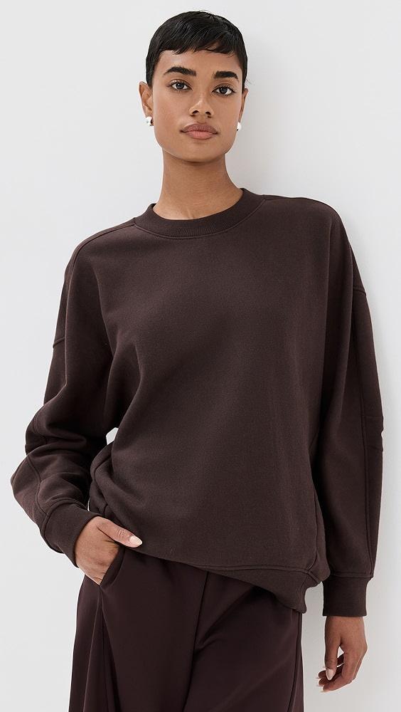 Tibi Cocoon Crew Neck Sweatshirt | Shopbop Product Image