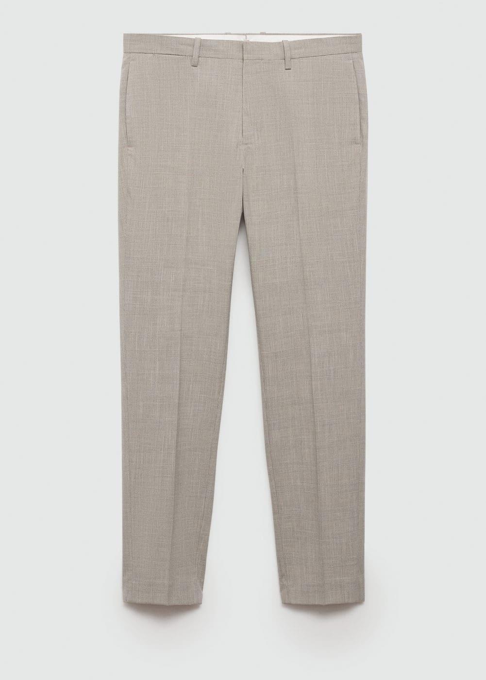 MANGO MAN - Stretch fabric super slim-fit suit pants light heather greyMen Product Image