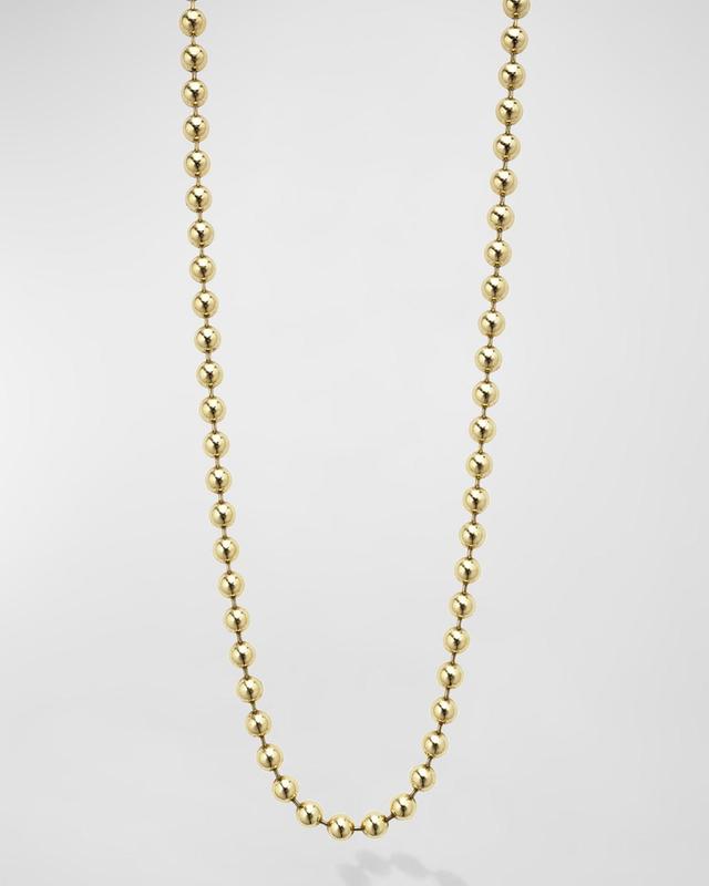 Lagos Mens 18K Yellow Gold Anthem Ball Chain Necklace, 22 - 100% Exclusive Product Image