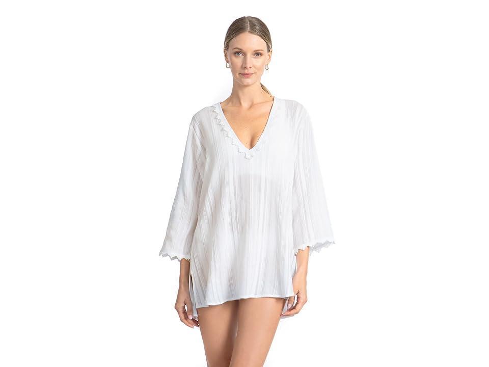 Robin Piccone Jo Lace Trim Cover-Up Tunic Product Image