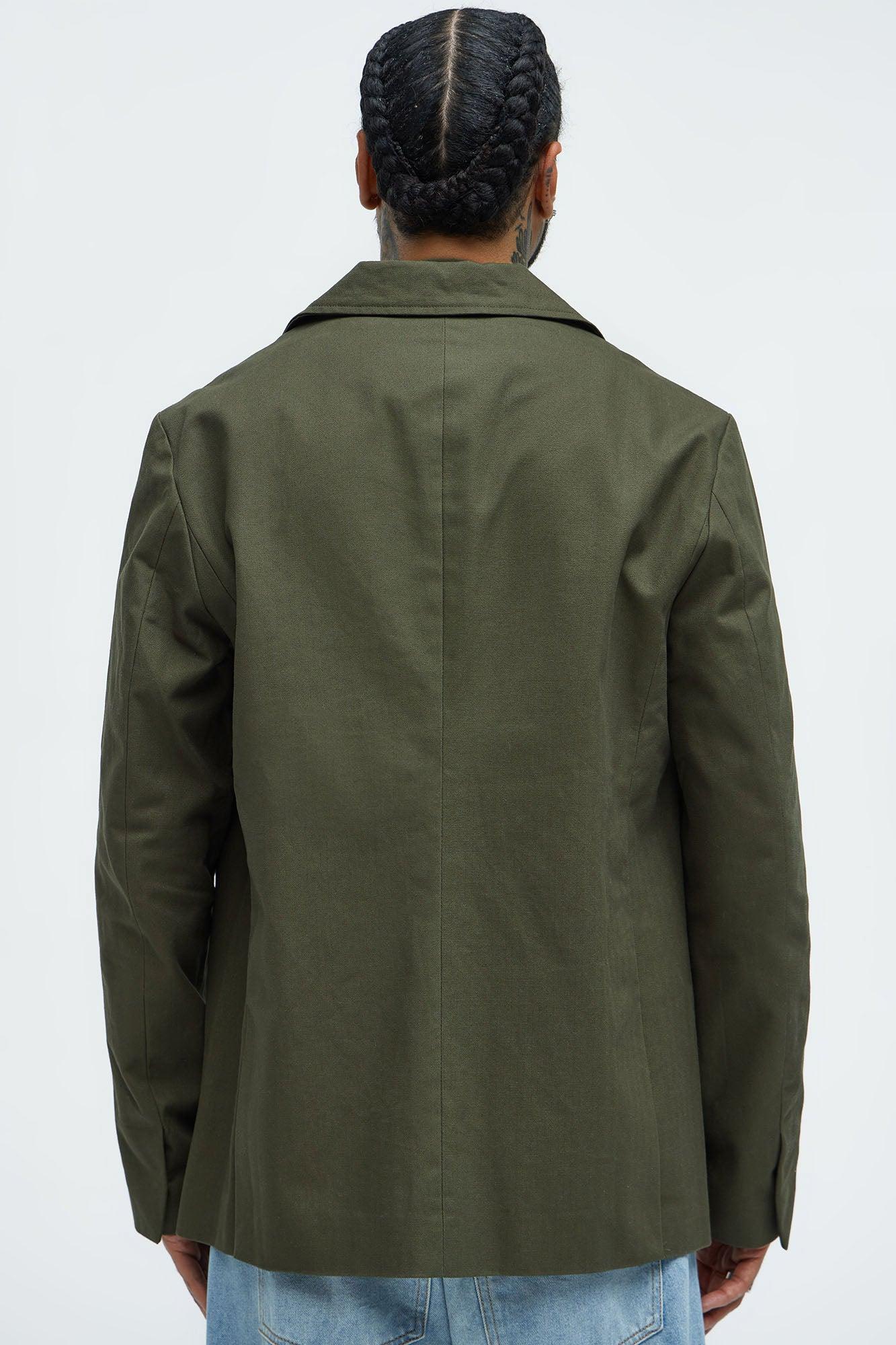 Berry Casual Jacket - Olive Product Image