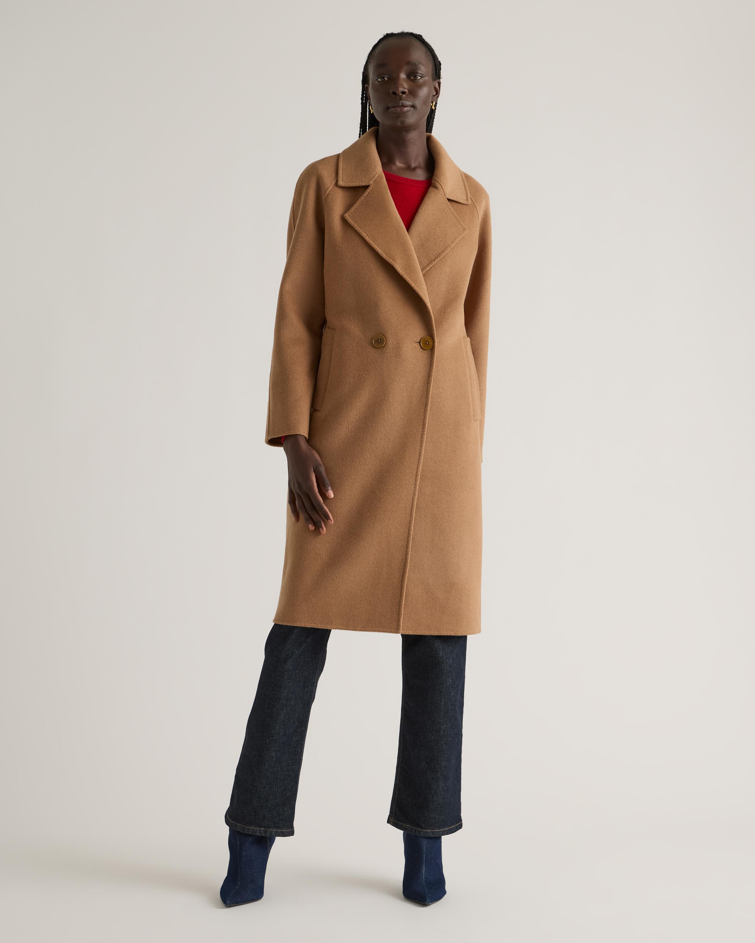 Double-Faced Merino Wool Notched Lapel Coat Product Image