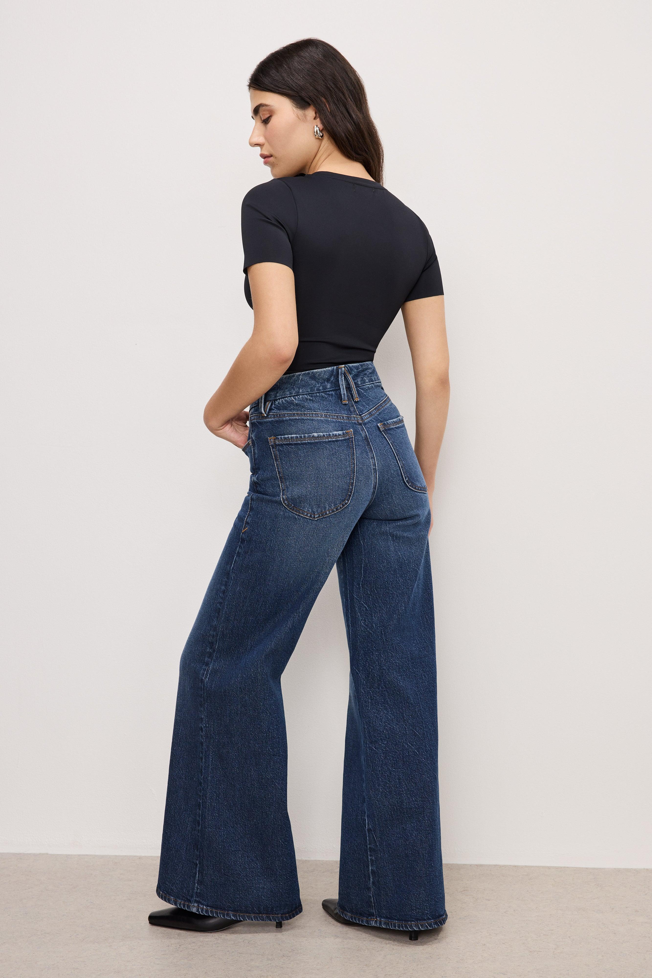 GOOD PETITE PALAZZO JEANS | INDIGO764 Product Image