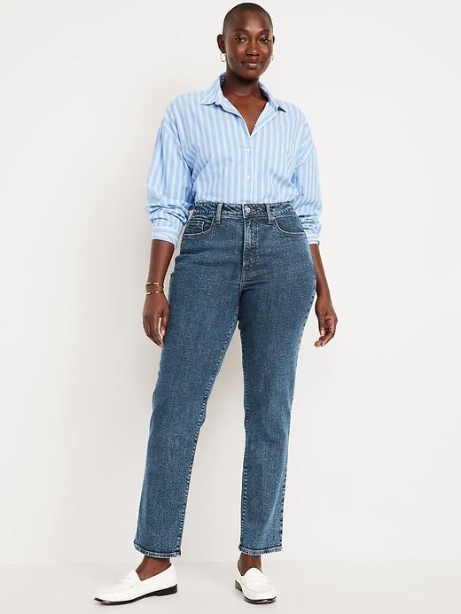 Curvy High-Waisted OG Straight Ankle Jeans Product Image