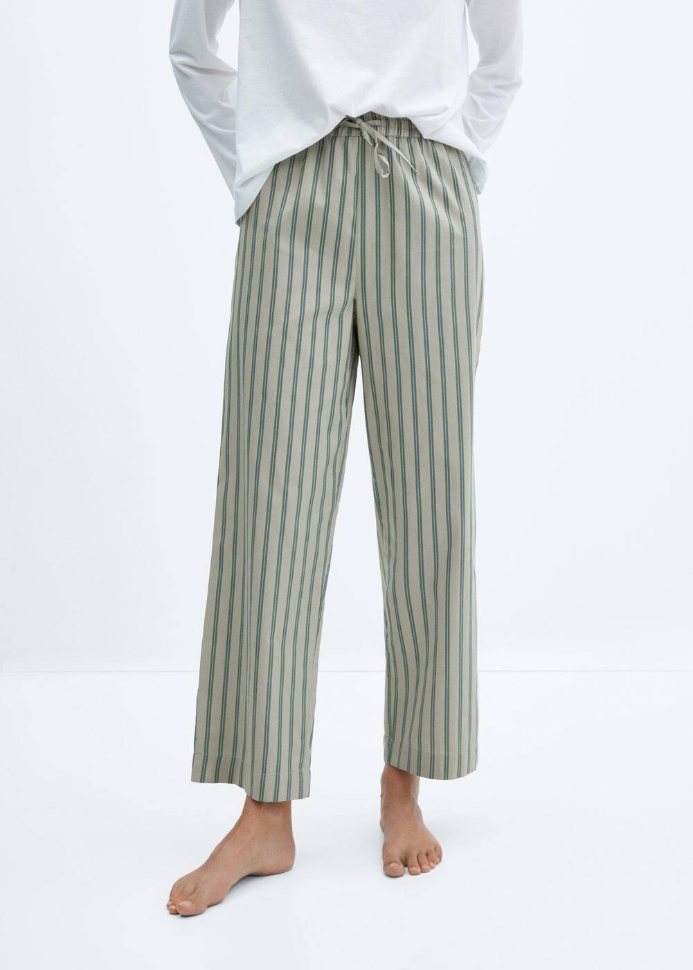 MANGO Stripe Cotton Pajamas Product Image