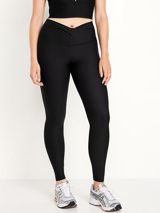 Extra High-Waisted PowerSoft Twist-Front Leggings Product Image