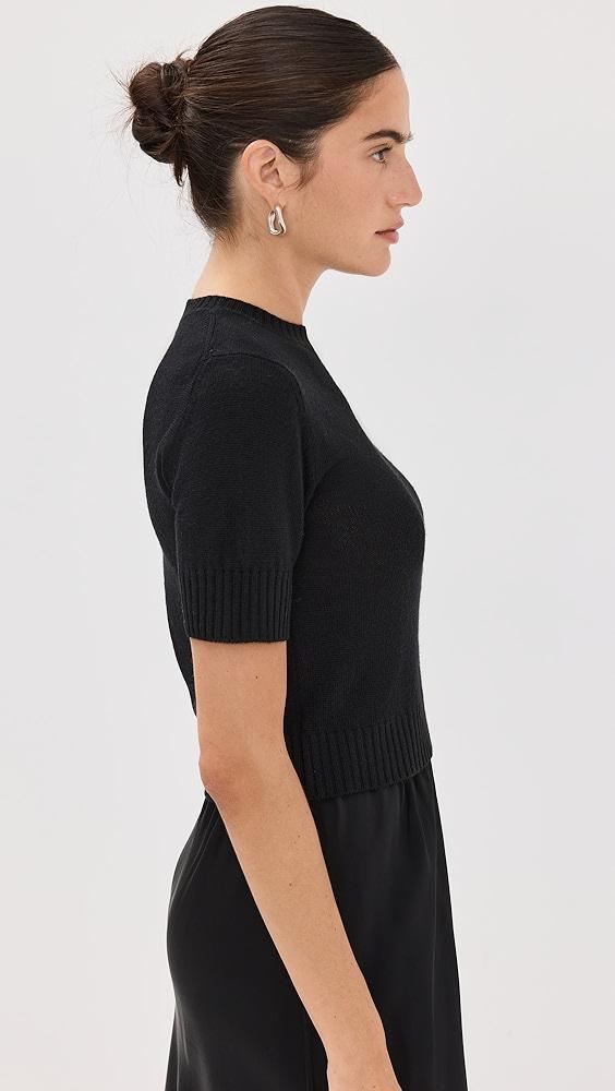 Jil Sander Open Stitch Short Sleeve Sweater | Shopbop Product Image