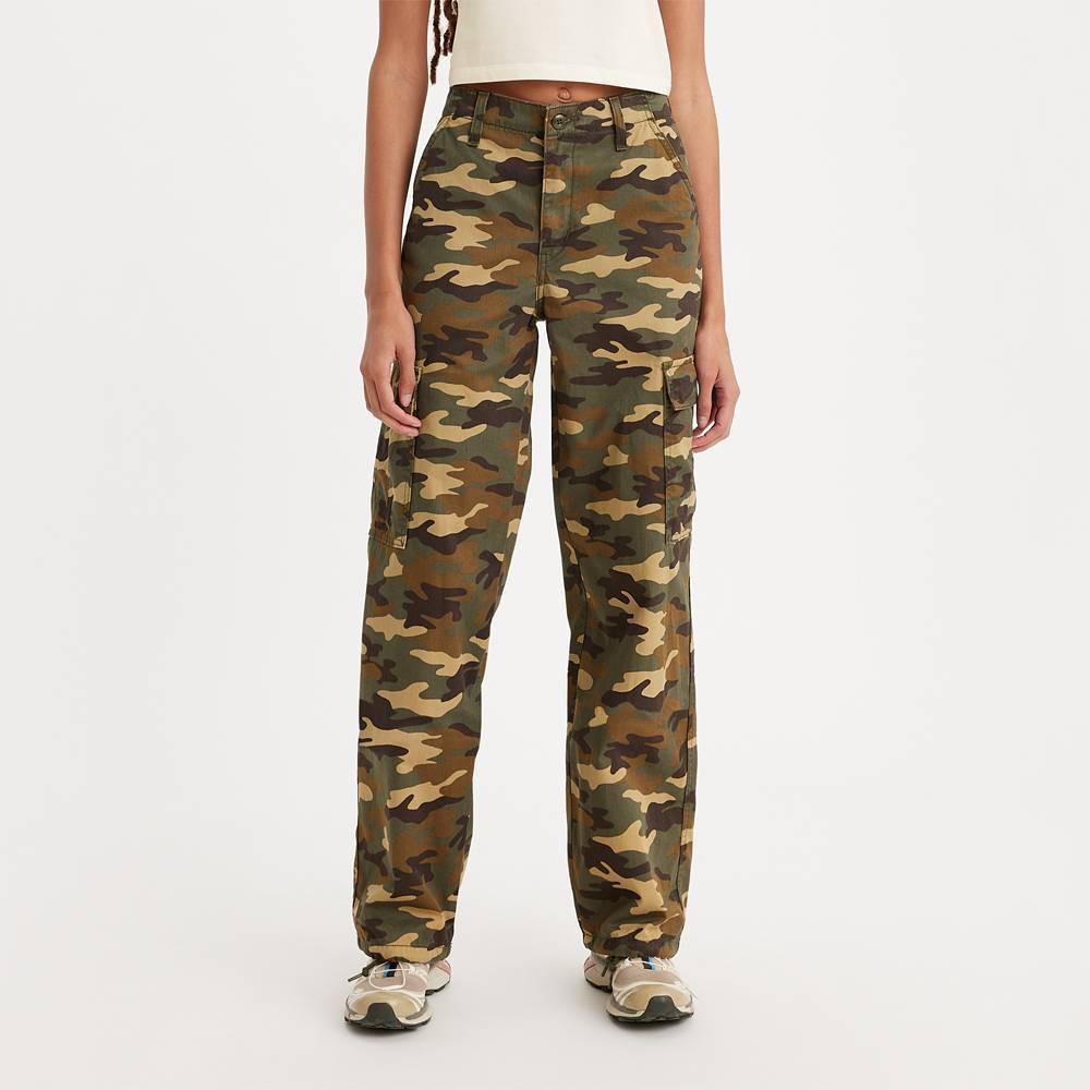 Womens Levis 94 Baggy Cargo Pants Green Product Image