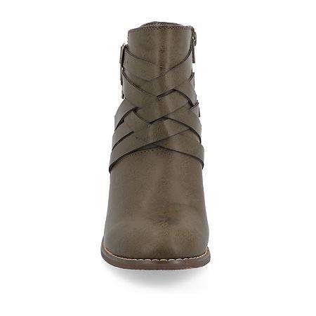 Journee Collection Wide Width Strap Wide Bootie | Womens | | | Boots | Bootie Product Image