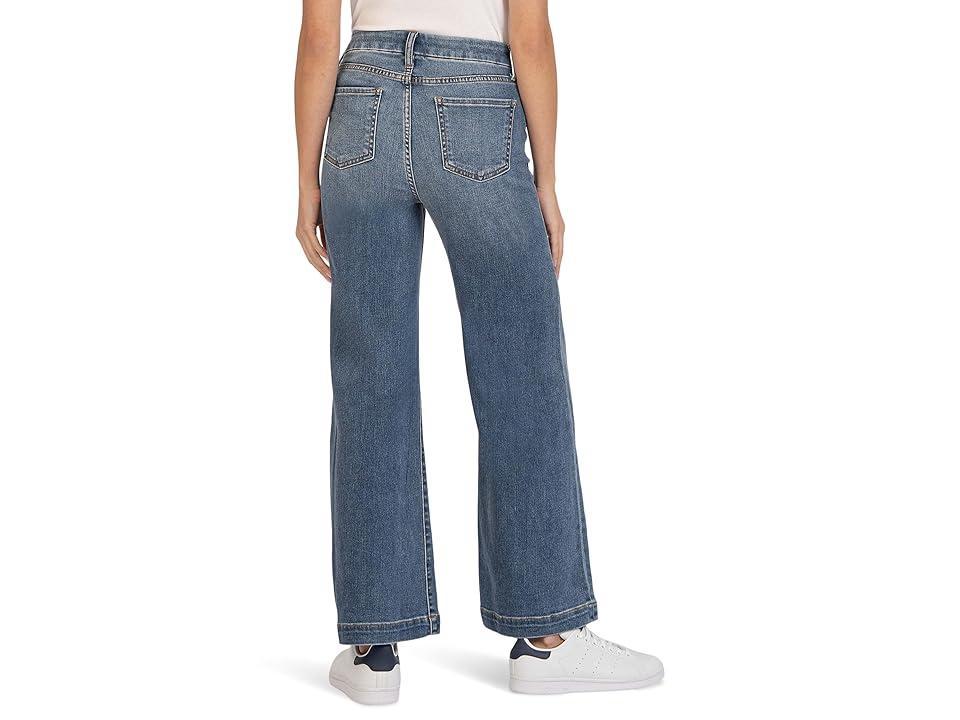 KUT from the Kloth Meg High-Rise Wide Leg Clear) Women's Jeans Product Image