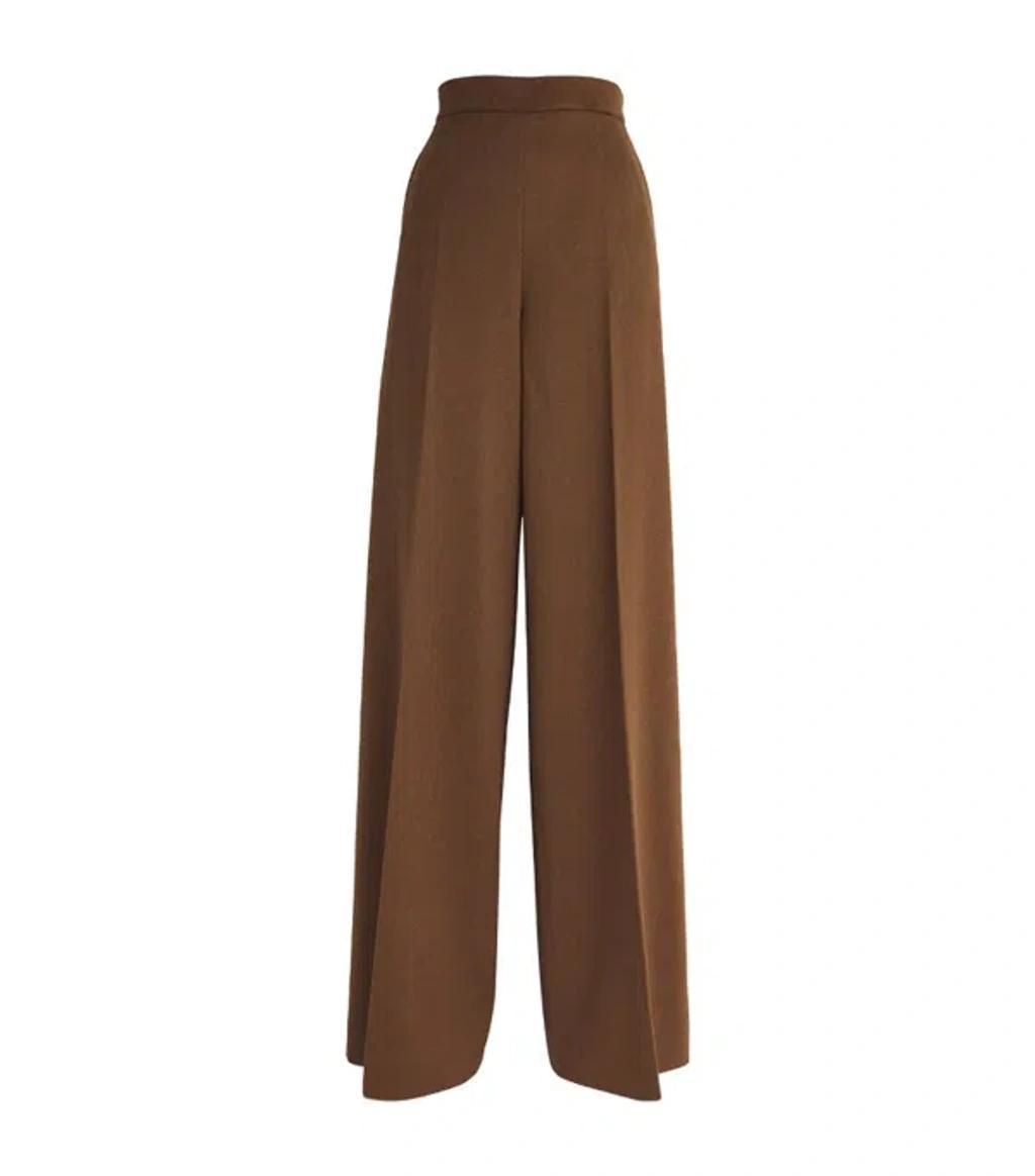 Axe Camel Wide Pants In Brown Product Image