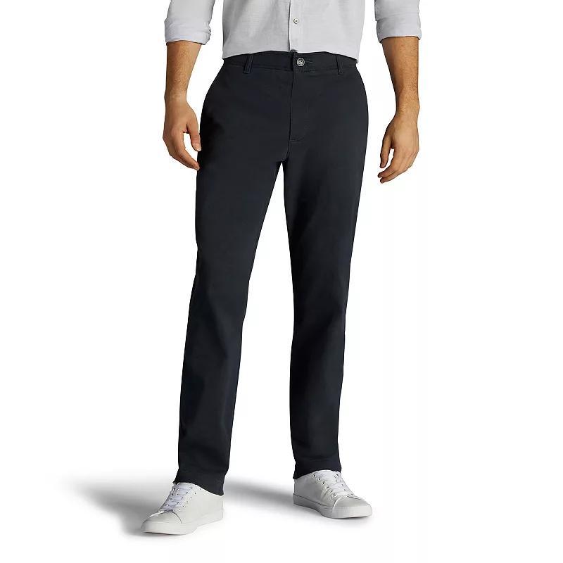 Mens Lee Extreme Motion Relaxed Fit Flat Front Pants Blue Product Image