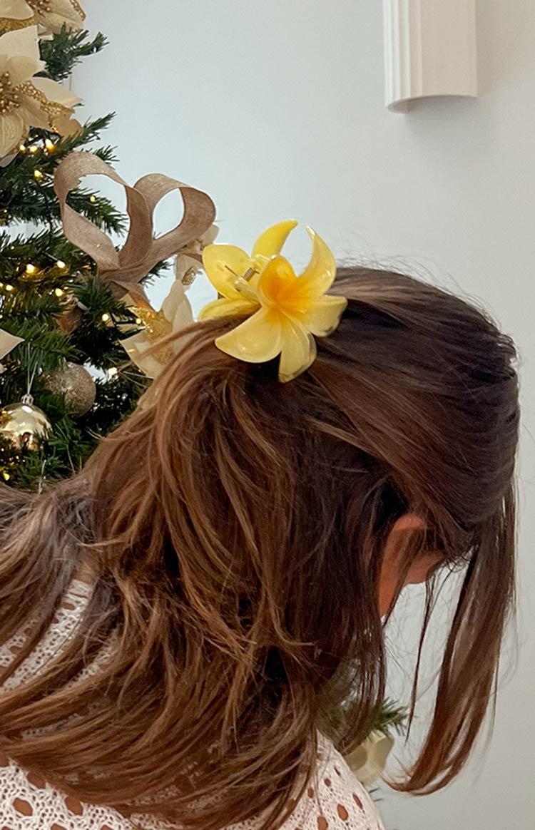 Frangipani Yellow Flower Clip Product Image