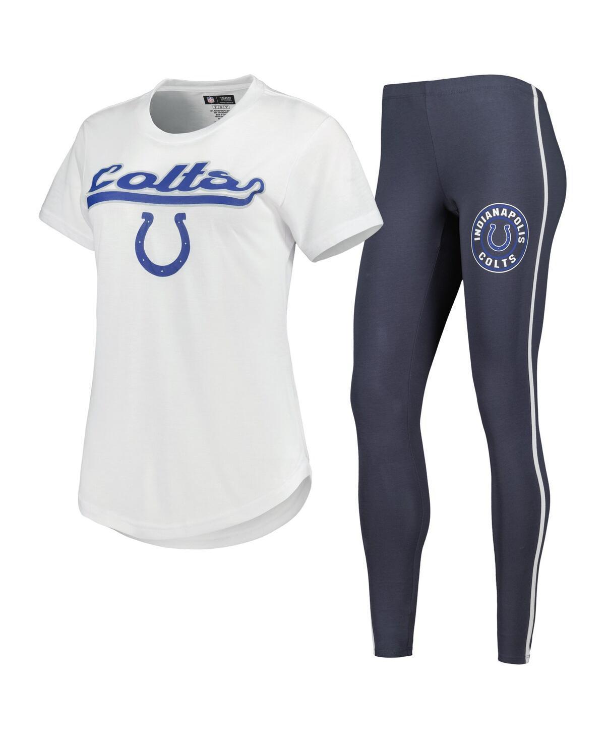 Womens Concepts Sport /Charcoal Indianapolis Colts Sonata T-Shirt & Leggings Sleep Set Product Image