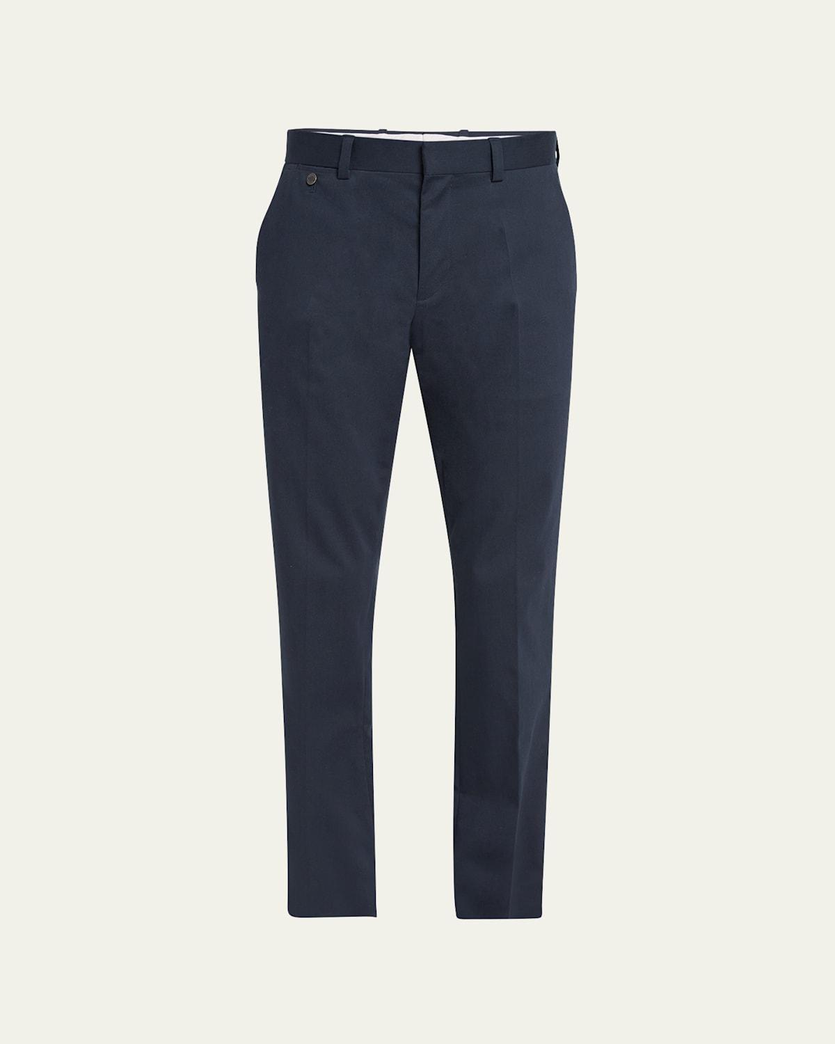 Mens Slim Fit Cotton-Stretch Chino Trousers Product Image