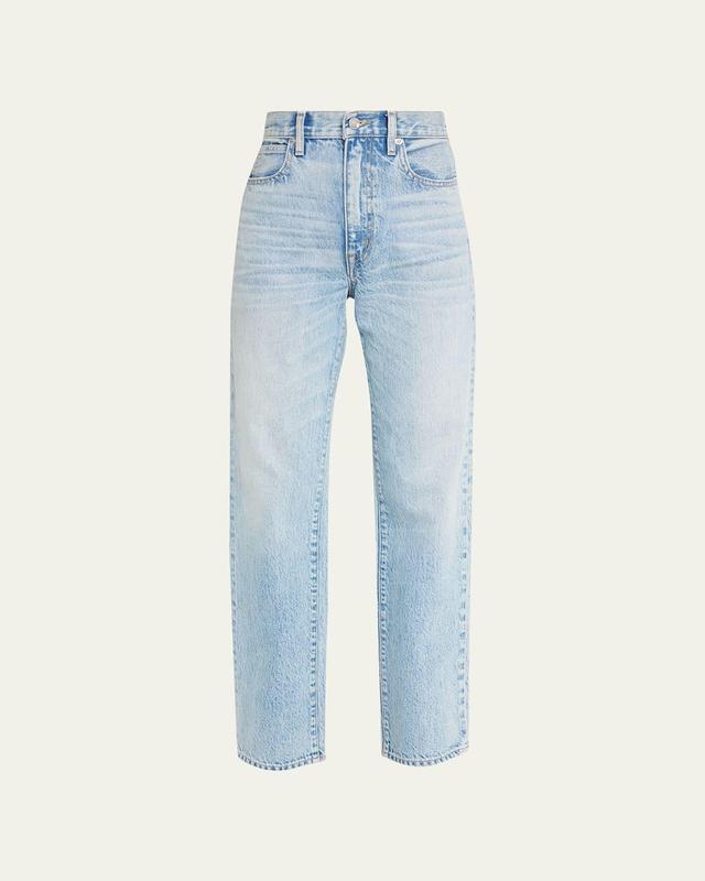 Womens London High-Rise Straight-Leg Jeans Product Image