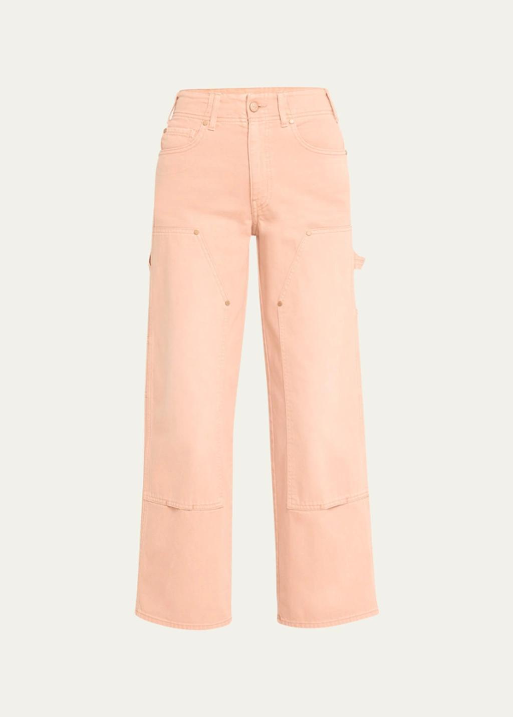 Olympia Wide-leg Jeans In Rosewood Wash Product Image