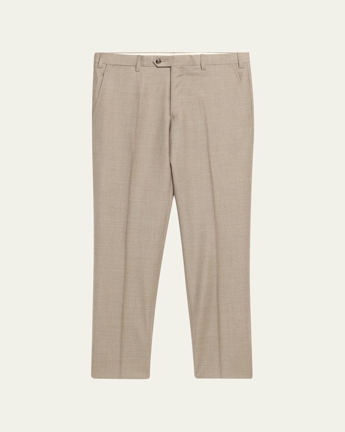 Mens Stone Wool Trousers Product Image