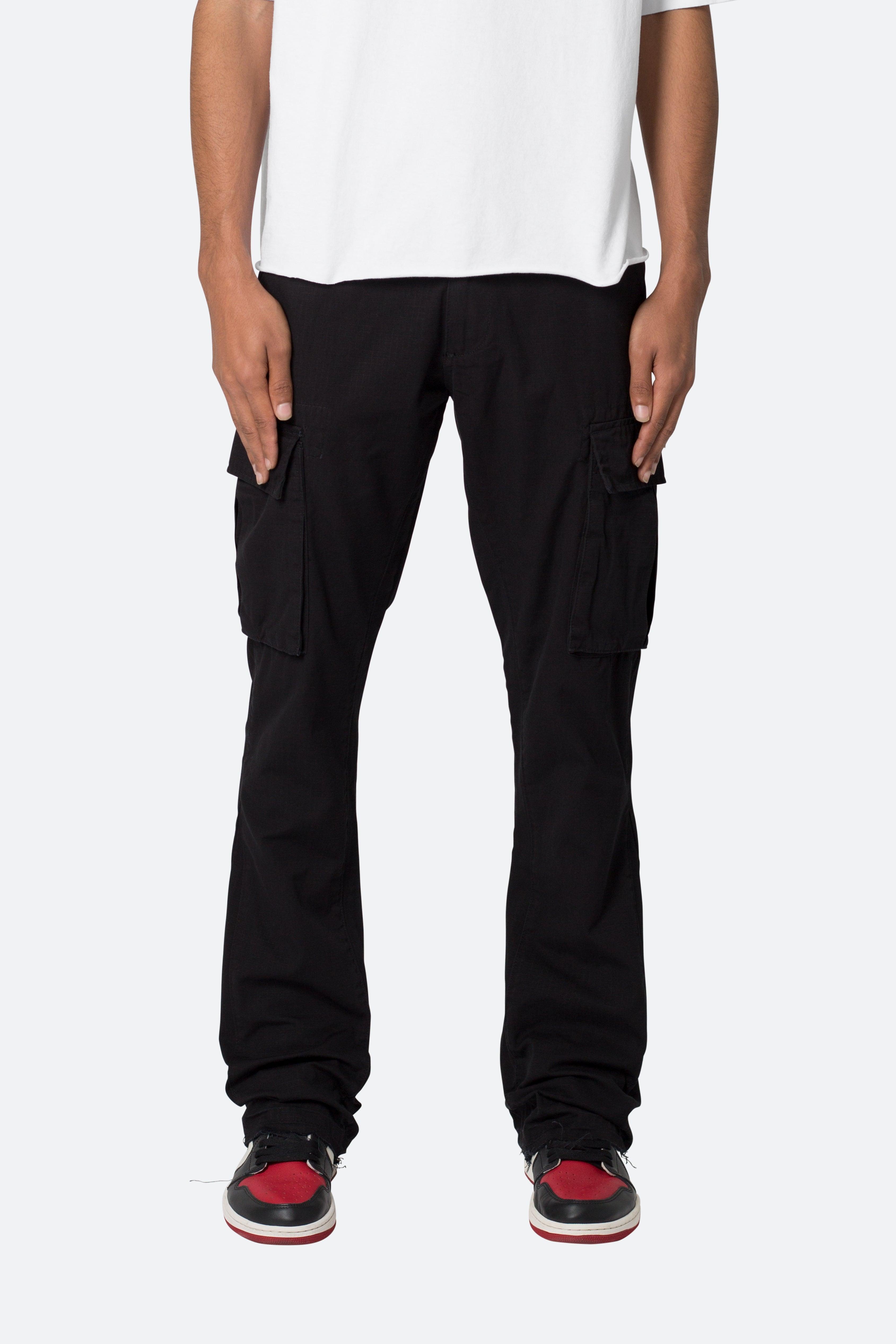 Bootcut Cargo Pants - Black Product Image