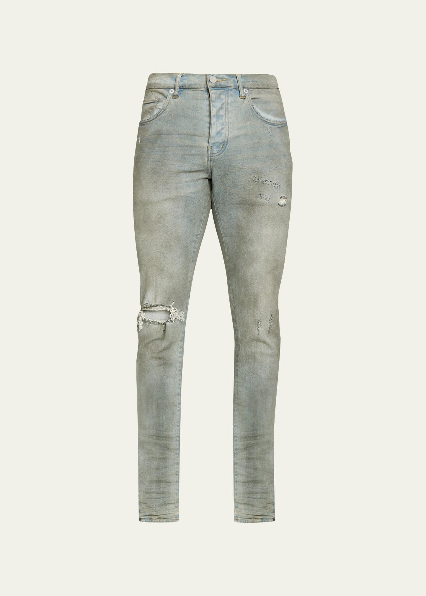 Purple Brand Skinny Fit Jeans in Light Dirty Wax Product Image