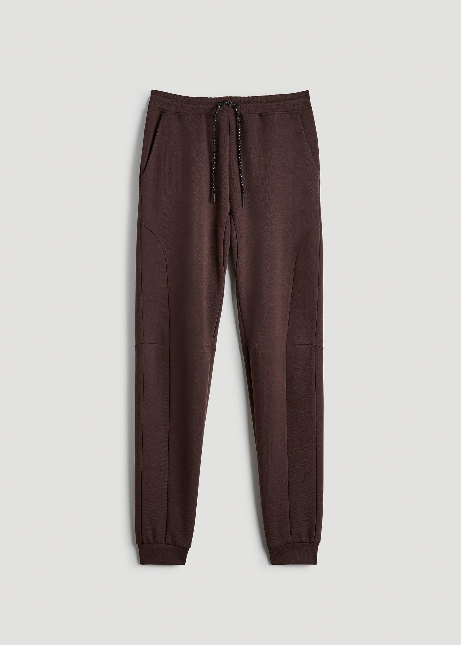 Tall Men's Utility Fleece Joggers in Espresso Male Product Image