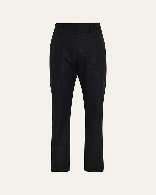 Mens Tailored Pants In Wool And Lurex With Rhinestones Product Image