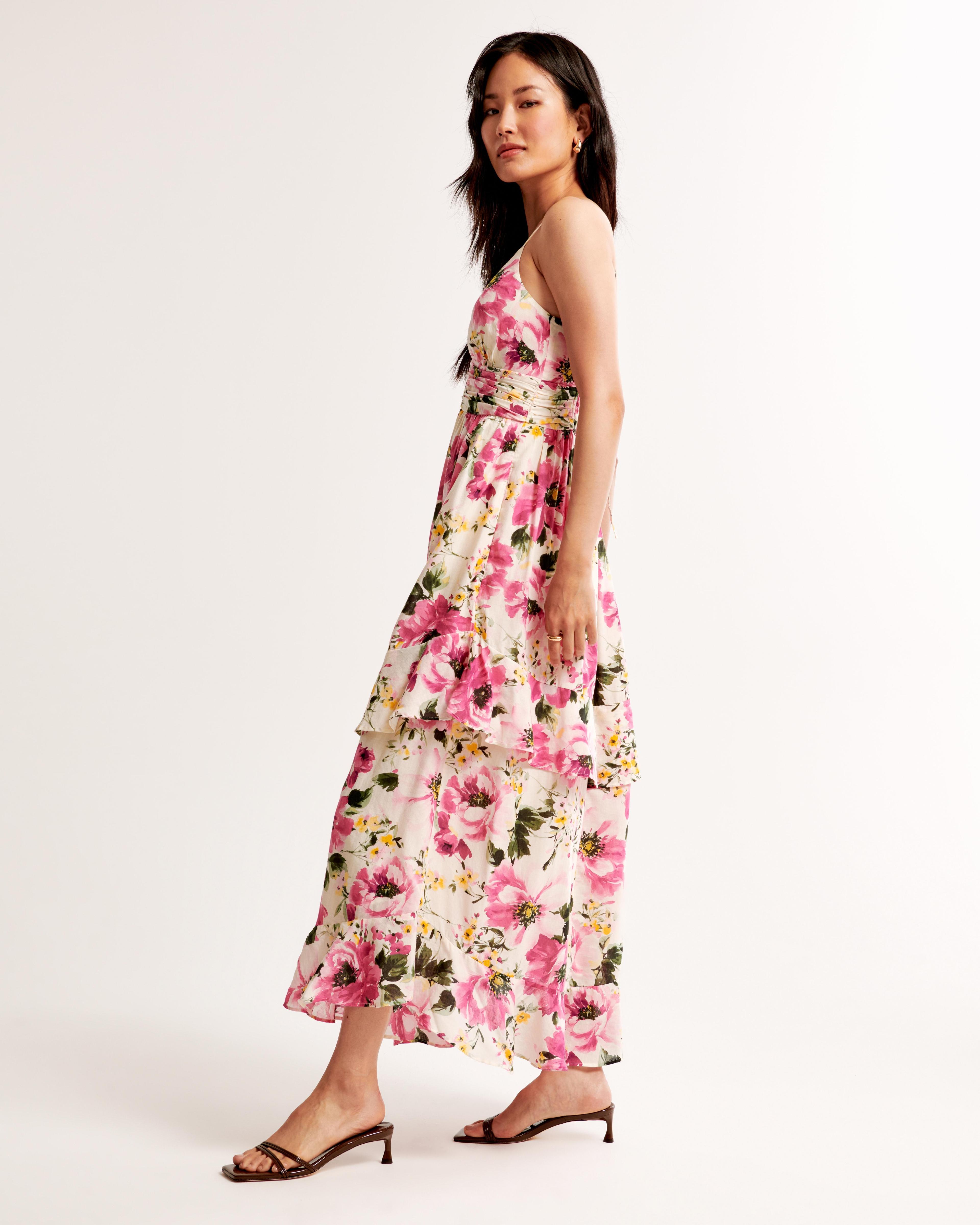 Tiered Ruffle Maxi Dress Product Image