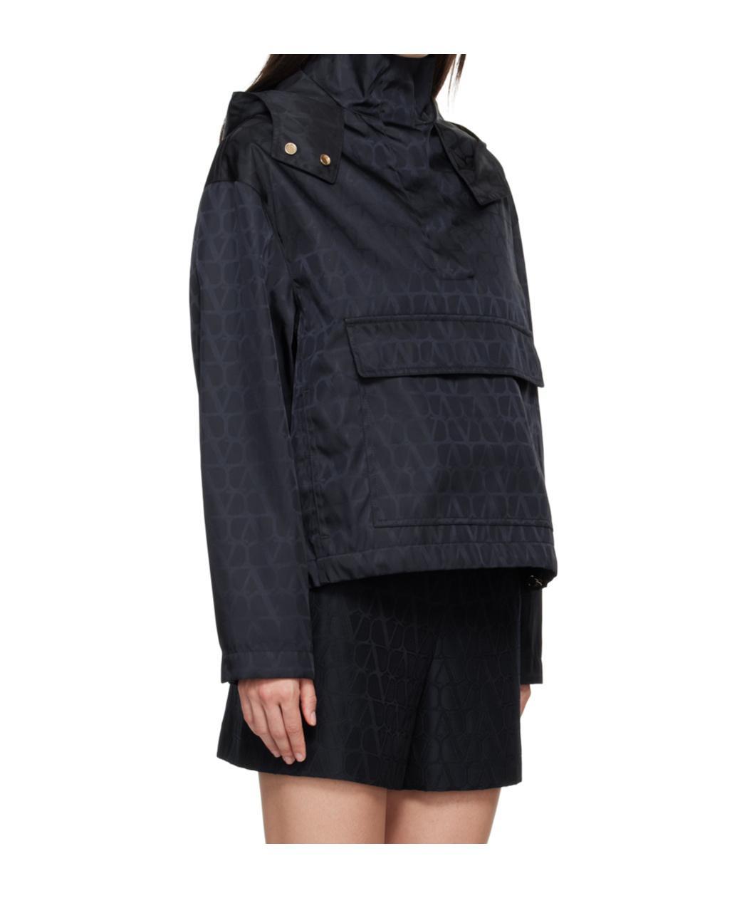 VALENTINO Navy Iconographe Jacket In C89 Navy/navy Product Image