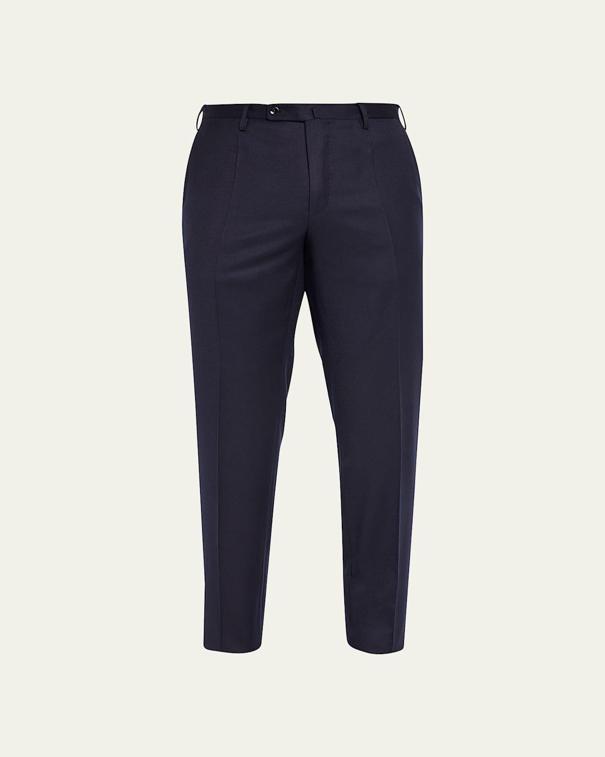 Mens Wool-Silk Flannel Trousers Product Image