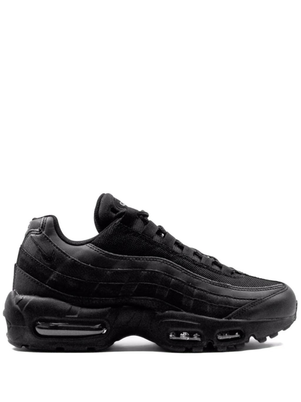 Black Air Max 95 Essential Sneakers In Black / Black / Black Product Image