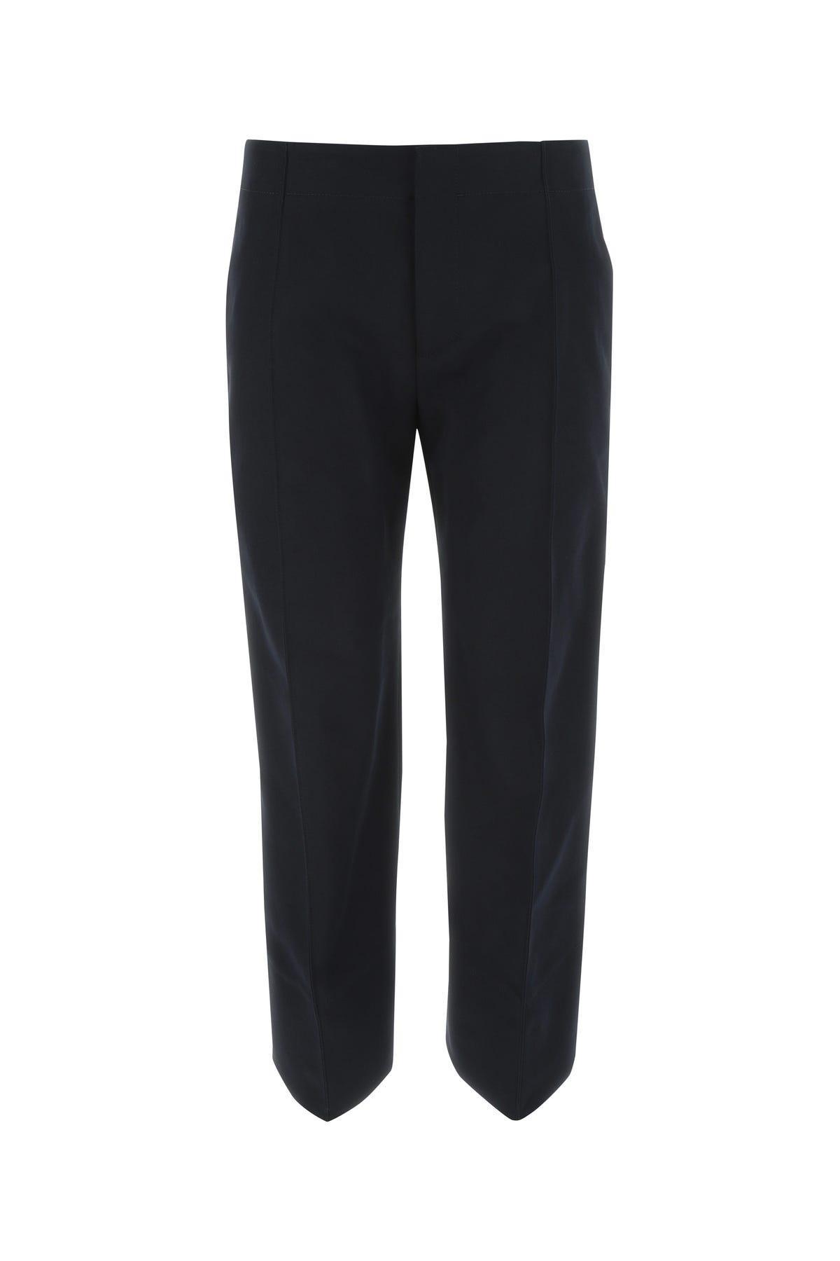 Wool Cropped Trousers In Black Product Image