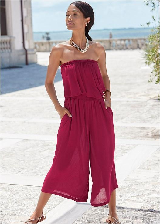 Strapless Ruffle Jumpsuit Product Image