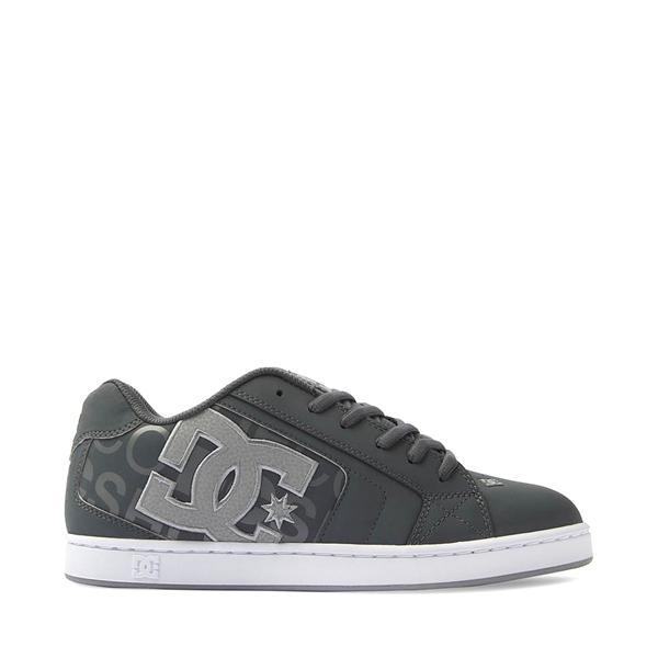 Mens DC Net Skate Shoe - Heather Grey / White Product Image