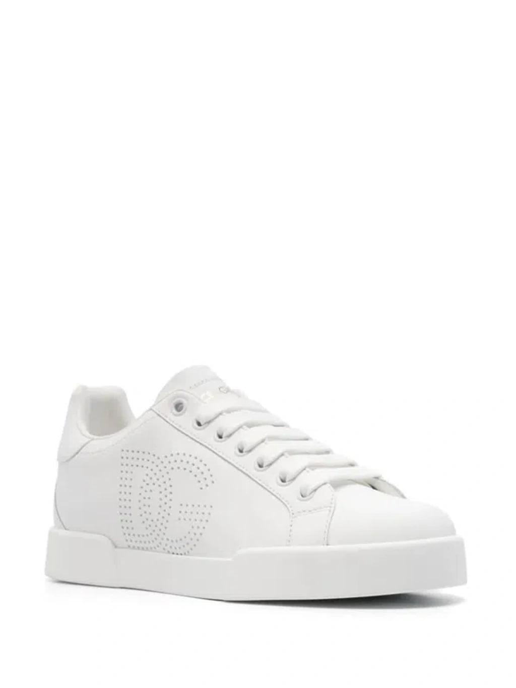 DOLCE & GABBANA Portofino Sneakers In White Product Image