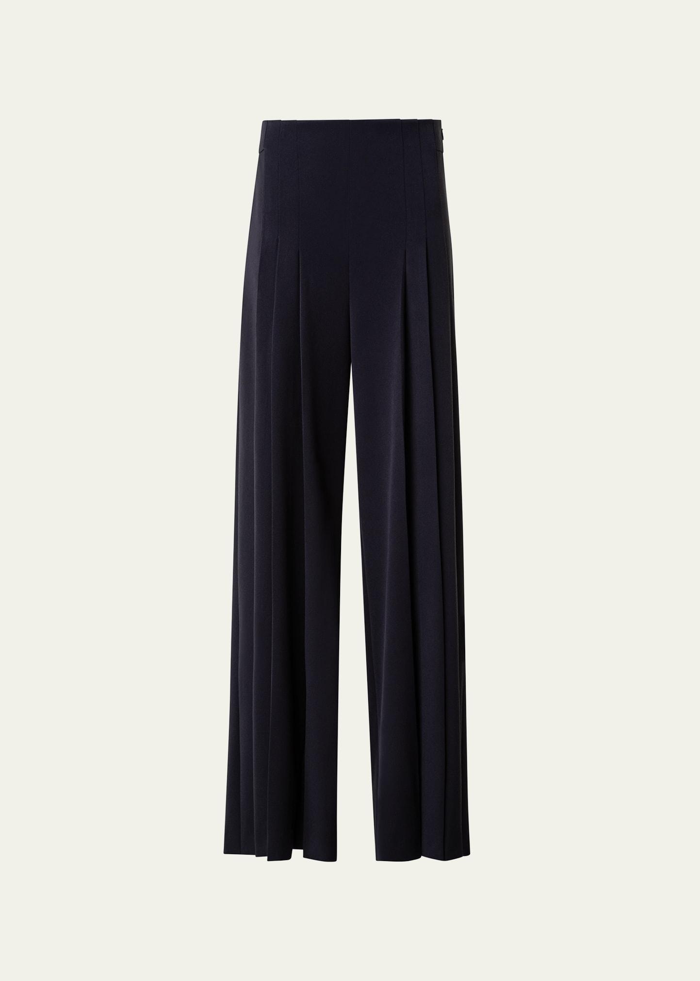 Womens Miyuki Wide-Leg Wool-Blend Pants Product Image