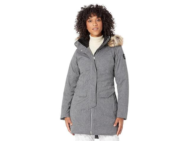 Obermeyer Sojourner Down Jacket (Charcoal) Women's Clothing Product Image