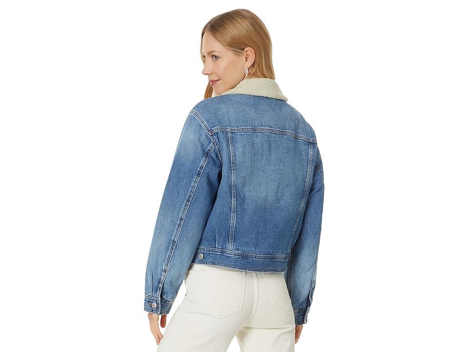 Madewell Denim Sherpa Jacket (Lanesboro Wash) Women's Jacket Product Image