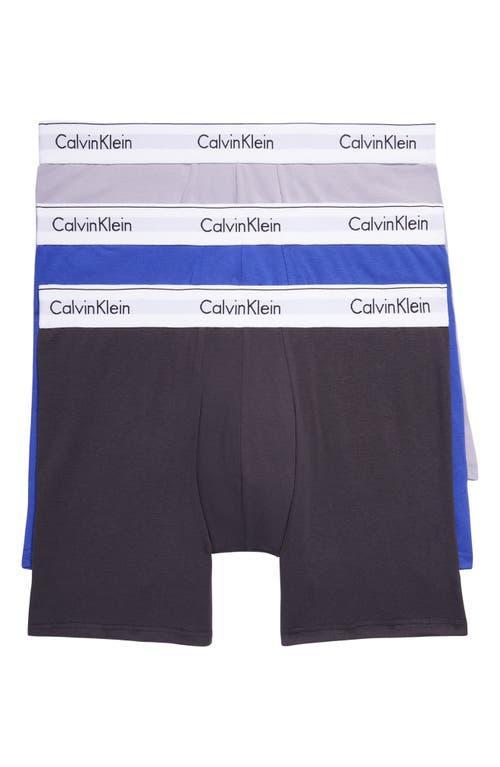 Calvin Klein Mens Modern Cotton Stretch 3 Pack Boxer Brief - Multi - S Product Image