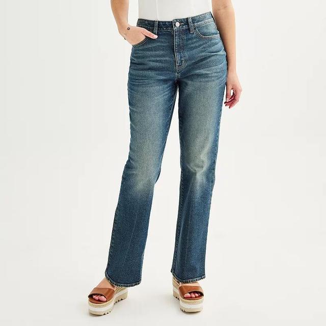 Juniors SO High-Rise 90s Bootcut Jeans, Womens Product Image