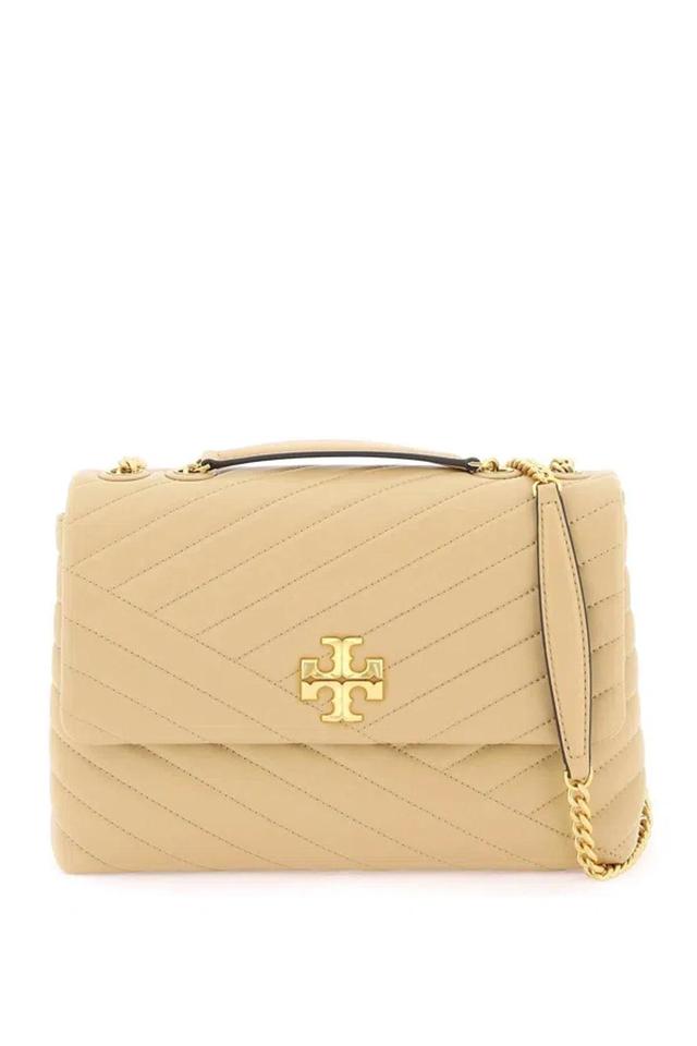 TORY BURCH Large 'kira' Shoulder Bag In Beige Product Image