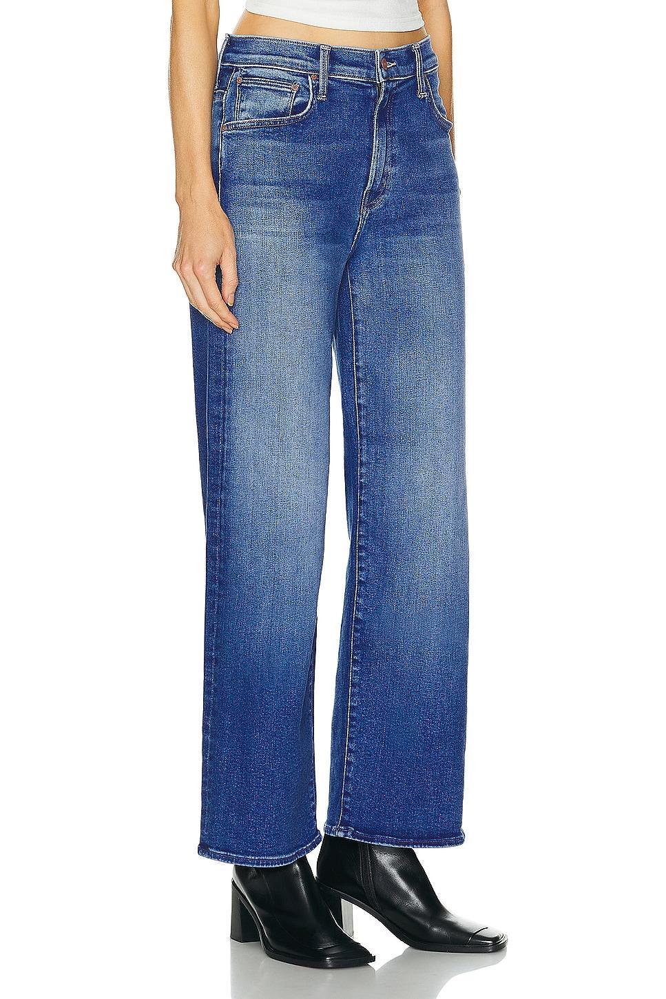 Mother The Dodger High Rise Ankle Wide Leg Jeans in Work Hard Play Hard Product Image